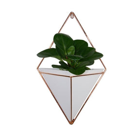 Vaso de Plantas com suporte Geométrico