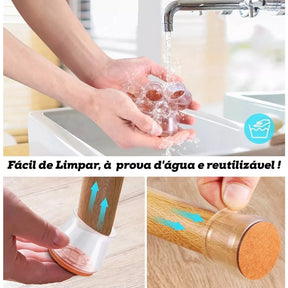 Kit Protetor de Silicone para Pés de Mesa e Cadeira